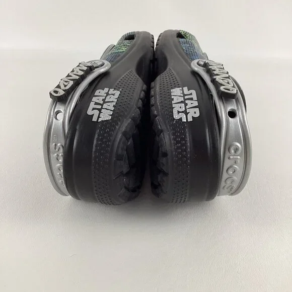Crocs Star Wars Mandalorian Jibbitz Men Sz 6 Women 8 Unisex Slip On Sandal Shoe - Picture 7 of 10